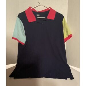 Lands End Womens Colorful Polo Shirt 1X